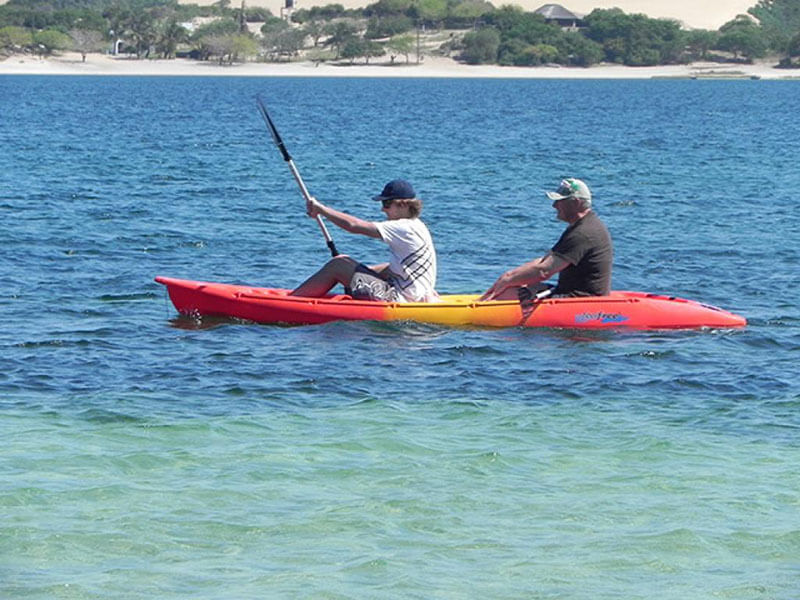 Water sports like kayaking